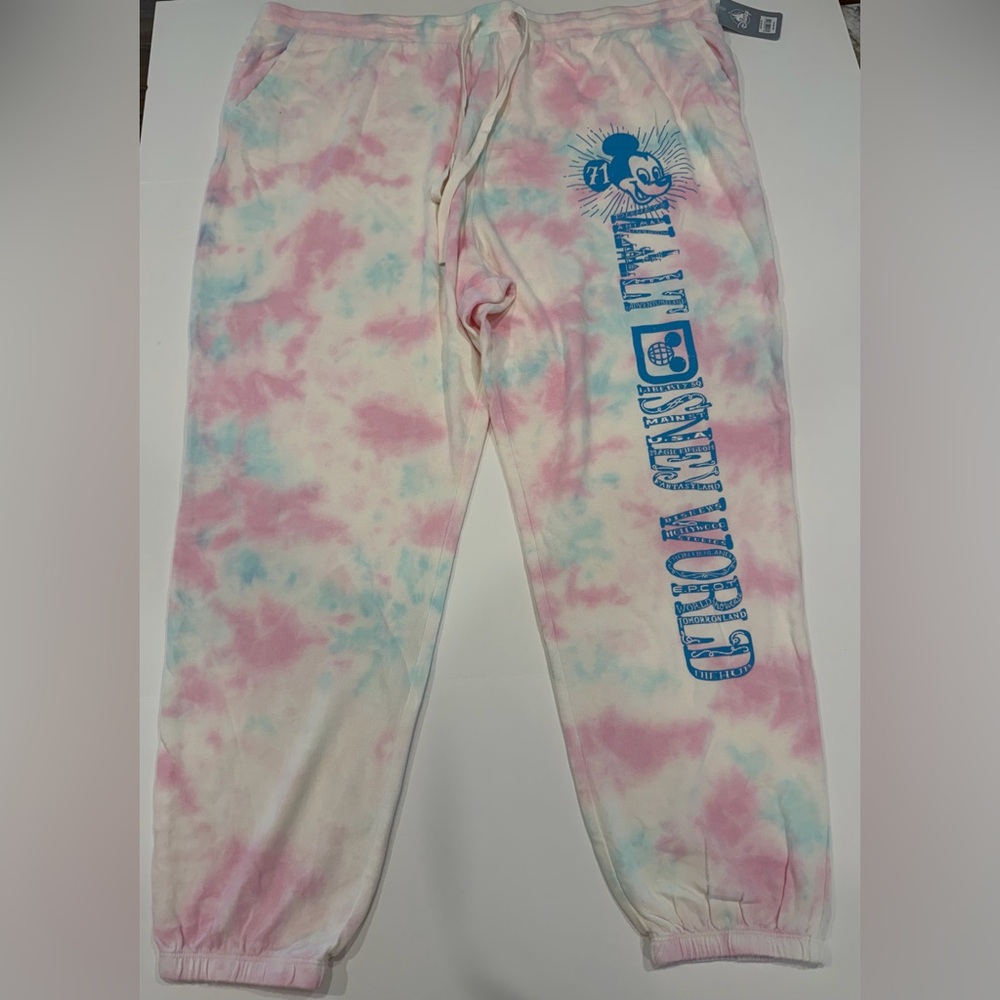 NWT Walt Disney World Tie-Dye Jogger Sweatpants - Plus Size 3X